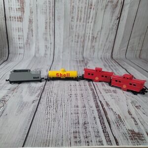 Shell Gas Promo Train Set 1995 Fletcher Barnhardt &‎ White N Scale 4 Piece Set